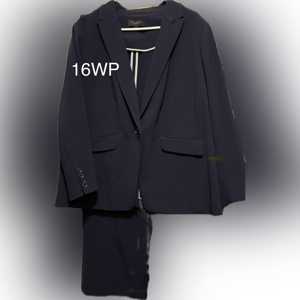 Talbot’s travelers, wrinkle resistant suit!